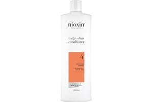 Nioxin System 4 - Hair Thickening System For Damaged Hair with Progressed Thinning - Biotin & Niacinamide - Shampoo, Conditioner, Serum
