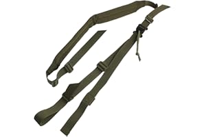 Ranstac Eslinga de Rifle de 2 Puntos de Longitud Ajustable con Cuerda de Liberación Rápida (Verde Militar) ZSQD-03
