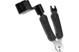 MOZEAT LENS Profesjonalne nawijacze strun do gitary, wielofunkcyjny nóż do strun do gitary akustycznej i ściągacz pinów wszystko w jednym, akcesoria gitarowe, narzędzie do regulacji strun do gitary elektrycznej,