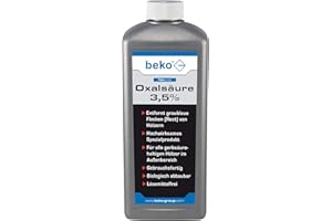 beko TecLine Oxalsäure 3,5% 1 Liter – Holzreiniger & Holzentgrauer für Außenbereich, Terrassen, Gartenmöbel, Rost- & Wasserflecken entfernen 299 26 1000