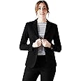ROCKSY Black Smart Casual Formal Blazer for Women, Regular Fit Stylish Blazer for Women