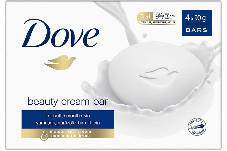 Dove Beauty Cream Bar Soap 4-pack, 4 x 90 g