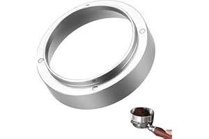 LEMLIN Anillo dosificador de café, 51 mm de aluminio, anillo dosificador de café magnético, embudo de expreso, accesorio de dosificación de café para cambiar el café