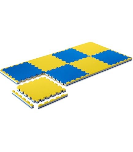 eyepower 2,4 cm Tapis de Sol Sport: 1m² Tapis de Sport Fitness a la Maison - 4 Tapis Mousse EVA 50x50 - Tapis Musculation Tapis de Sol Gym Tapis de Sport Epais