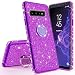Produktbild Miagon Hülle Glitzer für Galaxy S10 Plus,Luxus Glänzend Mädchen Frauen Weich Silikon Handyhülle mit Strass Diamant 360 Grad Ständer Schutzhülle Etui Cover für Samsung Galaxy S10 Plus