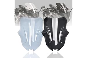 FATEXPRESS Parabrisas grande y alto para motocicleta, protector deflector de viento, carenado delantero para Ka.wasaki Z1000SX Z1000 SX Z 1000 SX 2017-2019 Ninja1000SX Ninja 1000SX 2020-2023 (Humo ligero)