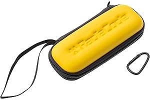 Funda protectora rígida de EVA con trabilla para muñeca y mosquetón para Radiacode 102,103 (funda rígida amarilla)