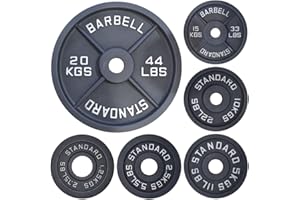 FASHION THIRSTY NORTHERN Olympic 2" Cast Iron Weight Plate Disc, Cross Fitness Fit Weights Lifting Deadlifts Barbells Strength Training Home Gym Workout, Plate 1.25, 2.5, 5, 10,15, 20, 25Kg Set Pair