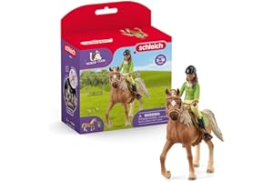 SCHLEICH 42542 HORSE CLUB Sarah & Mystery, da 5 anni, HORSE CLUB - Playset, 10 pezzi