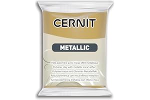 Cernit Clairefontaine) CE0870056053C – Cernit METALLIC 56 g reichhaltiges Gold