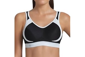 Anita Aktywny damski biustonosz sportowy bez fiszbin Extreme Control 5527, Czarny, 70D