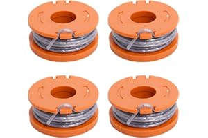MUFUSHAN 4 Pack Strimmer Spool Wire Compatible With Mac Allister MGTP 18 Li and Macallister Strimmer