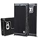 Produktbild HARRMS Samsung Galaxy S7 Edge 5,5" Leder Hülle Flip Case Handytasche und Brieftasche mit Standfunktion Kredit Karten Fach mit Unsichtbarem Magnet,Schwarz
