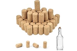 DIKEBAO 40 Pcs Corks Wine Bottle Corks Standard Straight Wine Corks Leakproof Wine Corks Replacement Corks Corks (Cork)