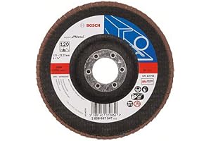 Professional Bosch 2608607347 DIY fläktslipskiva (för vinkelslip olika material, bomberad design, Ø 125 mm, korn 120)