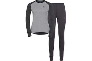 ‎ODLO Odlo Thermounterwäsche Damen Active Warm I Langarm Thermoshirt und Thermo Leggings I Warme Skiunterwäsche