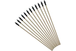 3Z Archery 12 Paquets Sécurité pour Enfants Arrow Pichet en Bois Arrow Arrow Safe pour Enfants de 50cm pour Formation en Plein air Arrow 7 mm