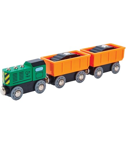 Train De Marchandises Hape En Bois – Locomotive Vapeur Noire + 2 Wagons Avec Containers – Jouet Compatible Circuits Traditionnels (dès 3 Ans Train De Marchandises Hape En Bois – Locomotive Vapeur Noire + 2 Wagons Avec Containers – Jouet Compatible Circuits Traditionnels (dès 3 Ans
