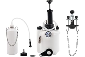 DHA 3L Druckluft Bremsenentlüfter Kit Bremsenentlüftungsgerät Entlüfter Bremsflüssigkeit Wechseln Werkzeug Set, Gerät zum Bremsen Entlüften Auto Entlüftungsgerät Bremse kfz mit E20 und Universal Adapter