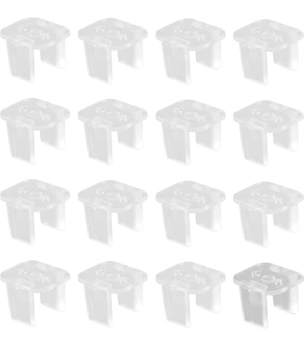 Clips De Montaje Para Tira LED De Neón Flexible De 8mm - Pack De 100 Unidades, Transparentes, Material PC