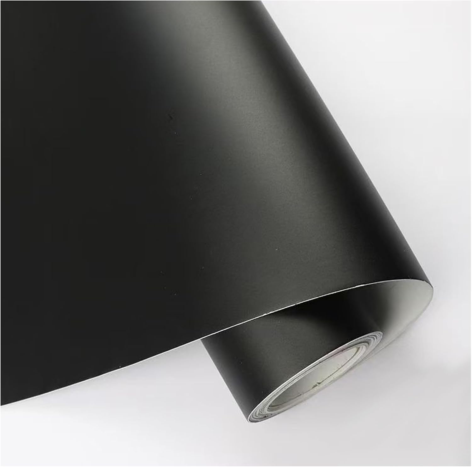 TUIPATE 100cm x 30cm Vinyl Car Wrap Roll, Vehicle Wrap Vinyl Sticker, Self-Adhesive Bubble Free Air Release Stretchable Waterproof Car Sticker for Car Decor, Laptops (Matte Black)