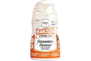 THE SKINNY FOOD CO Skinny Food Co Barista Shot 60ml - Cinnamon | Sugar & Gluten Free, Fat-Free, Vegan-Friendly Coffee Syrup - Zero Calorie Flavor Enhancer pairs perfectly with your baking, Smoothies & hot Chocolate
