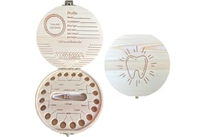 QOWIJEX 1 Pezzo Scatola per Denti Contenitore per Denti da Latte Denti Salva Box per Bambini con Pinzetta e Bottiglia Desiderata Contenitore per Denti dei Bambini Regalo per Ragazze e Ragazzi