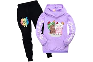 AMZUYIJ Boys Girls Moriah Elizabeth Merch Hoodie+Pants Set Kids Youtube Merch Tracksuit