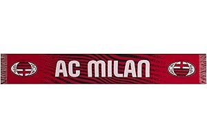 ACM 1899 AC Milan, Sciarpa Ufficiale, Jacquard, Acrilico, Taglia unica, Grafica