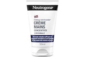 Neutrogena | Crème Mains Concentrée L'Originale Formule Norvégienne (tube de 50 ml) – Crème hydratante pour mains très sèches et gercées – Soulagement immédiat et hydratation 24 h