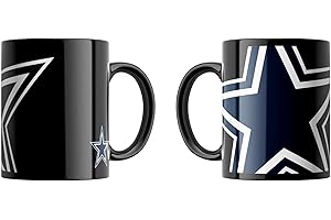 Great Branding NFL Oversized Classic Tasse Team-Logo schwarz American Football Tasse 330 ml Becher für Fans