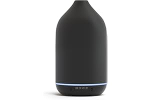 ‎SALKING SALKING Aroma Diffuser Keramik Diffusor für Ätherische Öle - Duftöl Raumdiffusor Ultraschall BPA-Frei mit Einstellbarem Nebelmodus, Automatisch Power-Off für Zuhause Büro Yoga 200ML Schwarz
