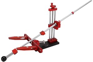 Tyenaza Affilacoltelli Manuale Professionale, Kit Affilacoltelli da Cucina Regolabile, con 6 Pietre per Affilare, Affilacoltelli con Design Girevole a 360 ° per Cucina Domestica