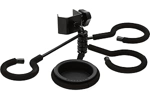 Hercules Schalldämpferhalter, 4 Ringe, 3 Durchmesser, mit Zubehörschale