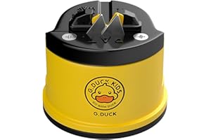 THEFORMAT Afilador de Cuchillos Profesional, Hojas de Tungsteno de Alta Duración, Sistema de Seguridad con Ventosa para Mejor Agarre, para Múltiples Filos, 3 Años Garantía