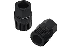 KOOLEVER 2 PCS Alternator Pulley Removal Tool, 33 Teeth Alternator Clutch Pulley Removal Tool, Portable Engine Pulley Removal Tool for Audi A3 TT Volkswagen Golf Volvo Ford Peugeot