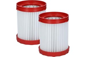 BLUTENET Filter Zubehör Kompatibel mit Bosch Nass-/Trockensauger GAS 18V 10 L Professional Akku Staubsauger Ersatzfilter Ersatzteile (2 Stück)