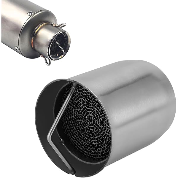 Catalyseur Universel Pour Moto - Acier Inoxydable 48x50mm - Réduction Bruit Échappement - Antirouille