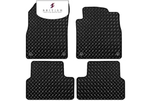 BCM Car Mats - Compatible with Vauxhall Astra J 2010-2015 Include GTC - 3MM Rubber - Fully Tailored Floor Mat - Anti-Slip Backing - Black Trimming - 4 Piece Non-Slip