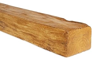 PROVISTON | Viga de poliuretano | 60 x 90 x 2000 mm | poliuretano de alta resistencia | roble claro | aspecto de madera | Vigas decorativas | vigas de techo | imitación de madera realista | 2 metros