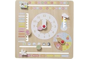 Vertbaudet Kinder Spieluhr mit Kalender, Holz FSC® Mehrfarbig ONE Size