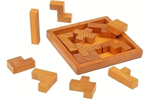BUSAURUS Casse-tête en Bois - Casse Tete & perplexus Adultes et Enfants - Défiez Votre Cerveau - Fabriqué en Bois de Haute qualité