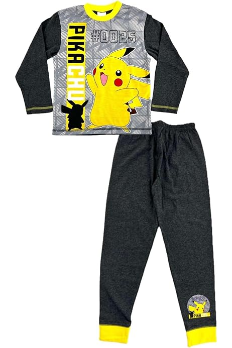 Pigiama Intero Pokemon Pikachu - Nero/Giallo Per Bambini | Costume Halloween - Foto 11