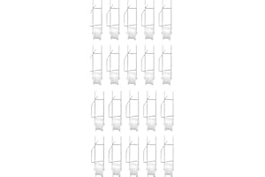 GUOML NIUXICH Haczyki do wałków do pomidorów, zestaw do krata do szklarni, haczyki rolkowe do roślin z liną 15 m, hak rolkowy do pomidorów, roślin, szklarni, kwiatów, winorośli, 20 szt