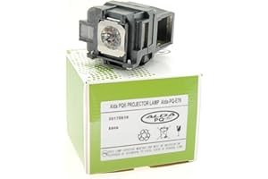 Alda PQ Premium, lámpara de proyector Compatible con los proyectores EPSON EB-955W, S18+, EB-X24, EB-X25, EH-TW490, EH-TW5200, EH-TW570, EB-W22, EB-W28, EB-955W, EB-995W, EB-S18, lámpara con Carcasa
