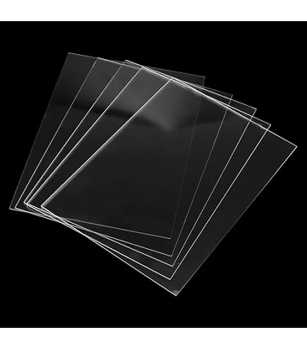 12 Pièces Plaque Acrylique Transparente 1 Mm A4 (29.7x21cm) - Feuilles Acryliques Avec Film Protecteur Pour Cadres, Projets Et Peinture