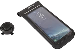 ZEFAL Zéfal Dry Console Support Téléphone Vélo Etanche - Housse universelle + Z Bike Mount Support Smartphone Vélo / Moto Guidon, Noir, L - jusqu'à 6,7 pouces