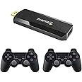 Blulory 4K Smart Retro Game Console, 64GB, 2 Wireless Controllers, 6800+ Games, Black, TV Plug & Play, Retro Games, Unisex