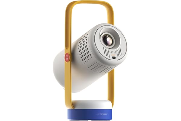 XGIMI Vibe One Batería integrada Proyector 1080p Inteligente Mini portátil, Google TV con Netflix, Sound by JBL, Soporte 160°, 1,2 h de Autonomía, WiFi, Bluetooth (Chispa Azul)