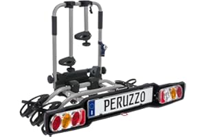 Peruzzo Parma 3 Bici 706/3: Portabici Universale da Gancio Traino per Trasporto di Tre Biciclette